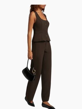 Wide Leg Brown Trousers